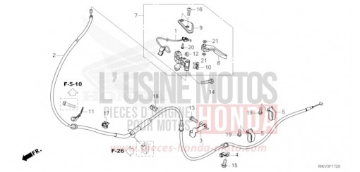LEVIER DE STATIONNEMENT NSS750P de 2023